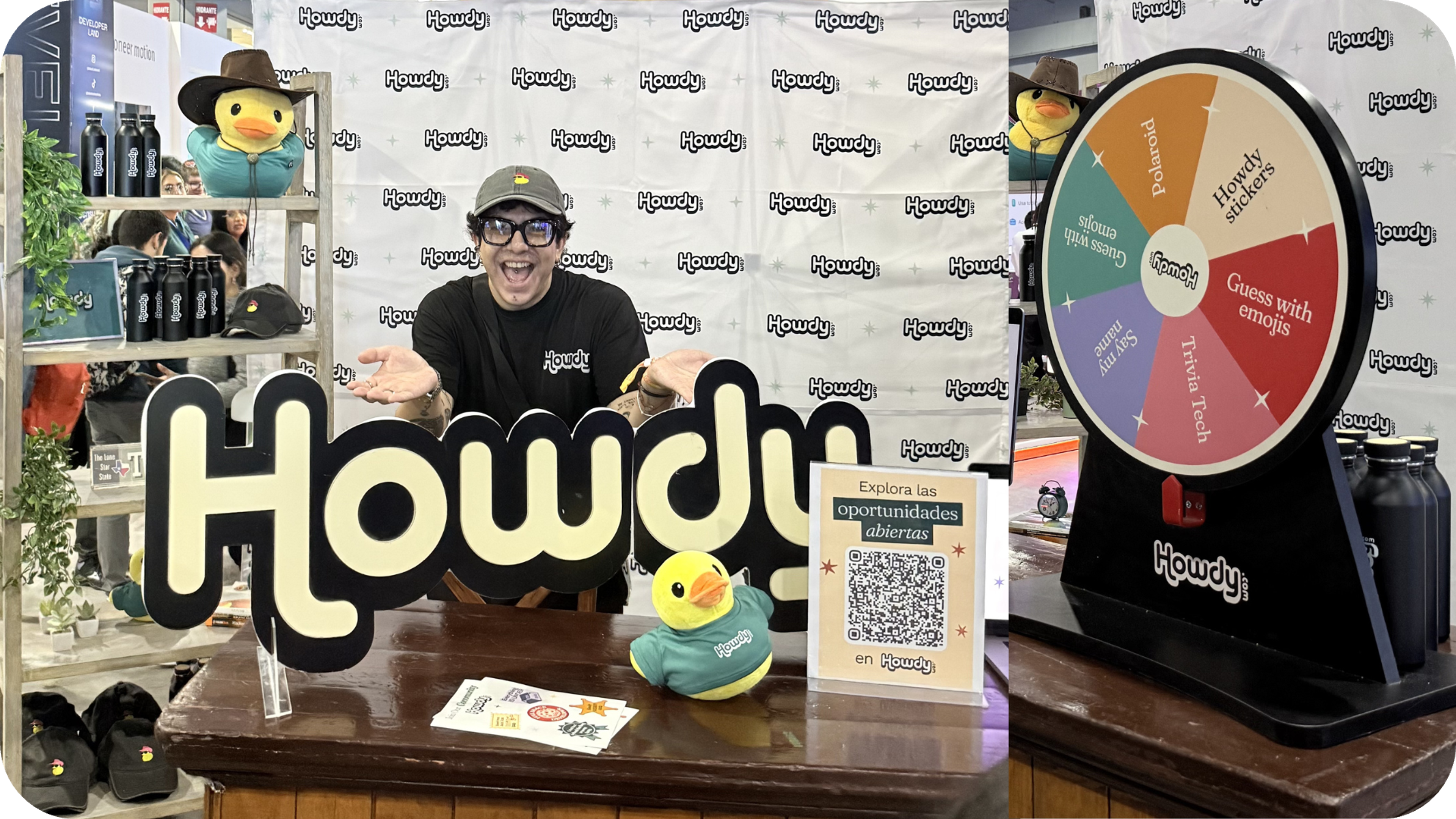 El stand de Howdy en Talent Land
