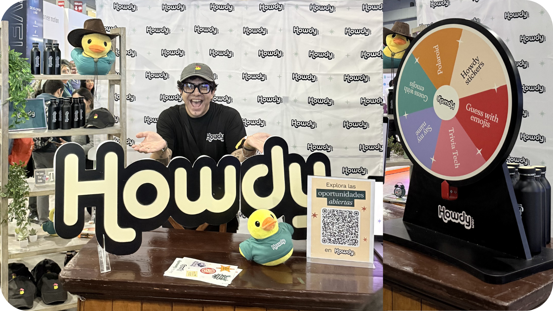 El stand de Howdy en Talent Land