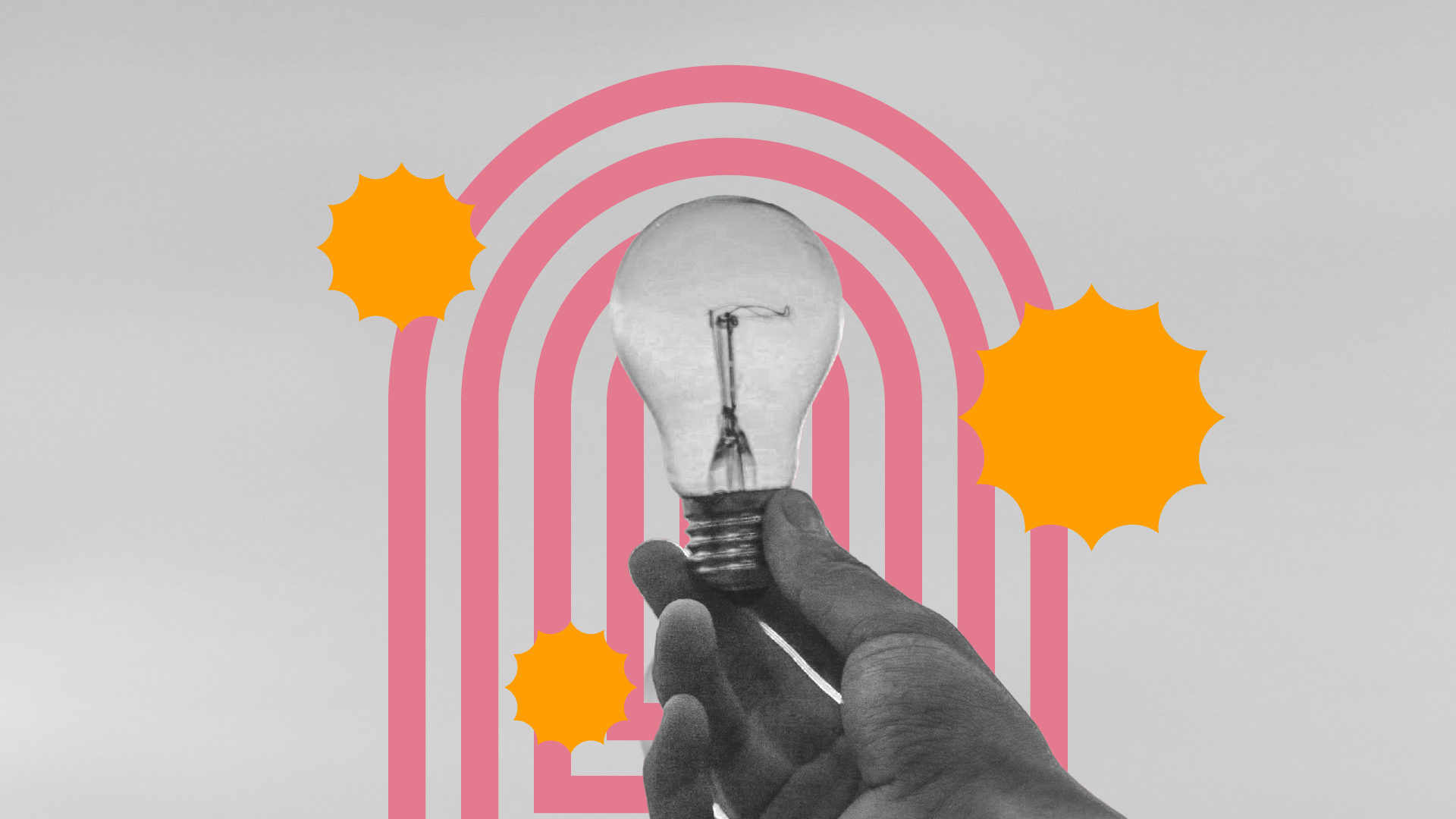 Foco de luz que representa una idea