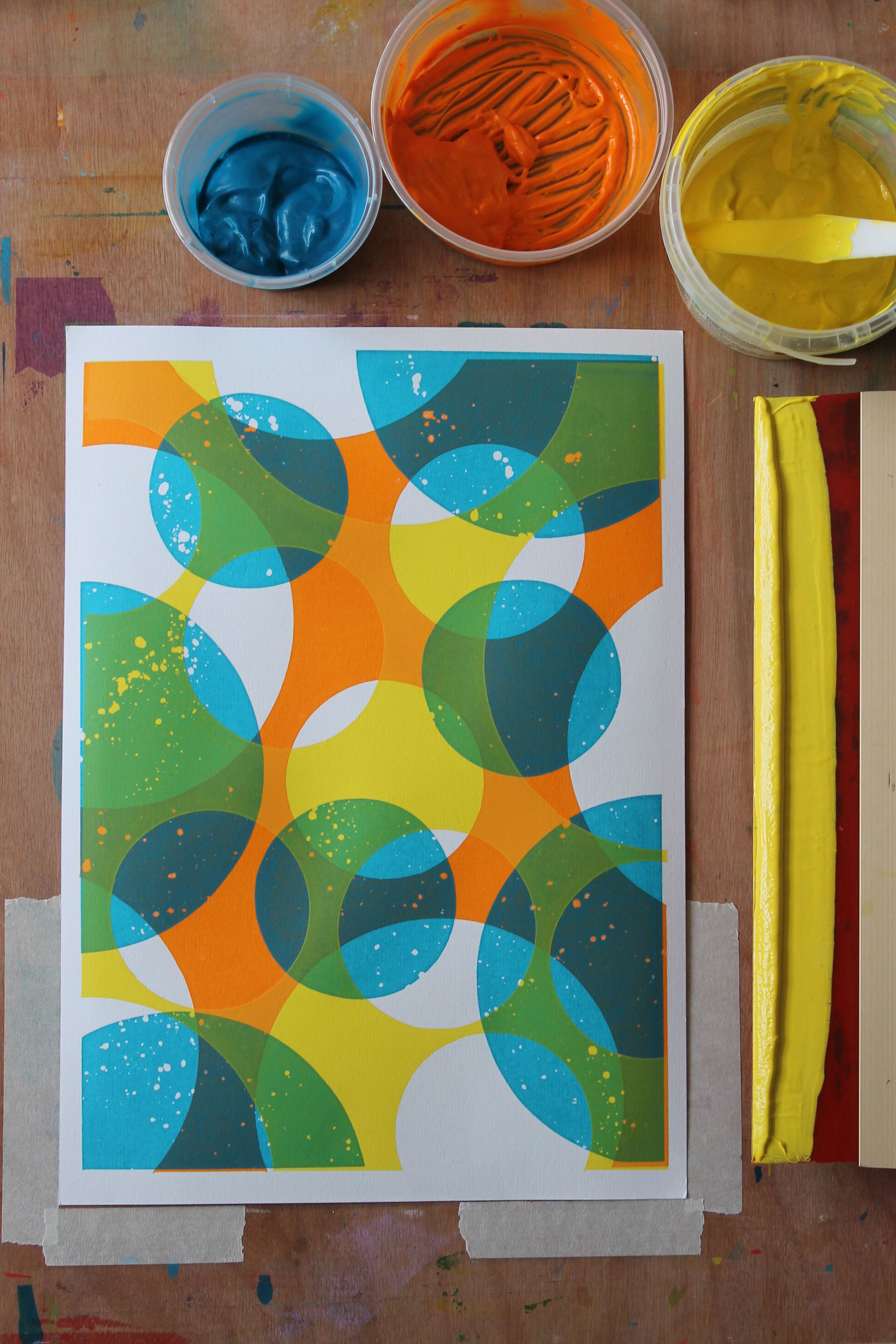 Abstract Screenprint | Leicester Print Workshop