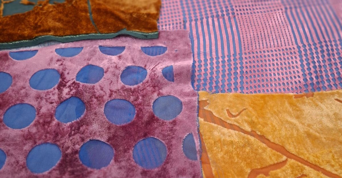 Design: Textile Screen with Devore Silk | Leicester Print Workshop