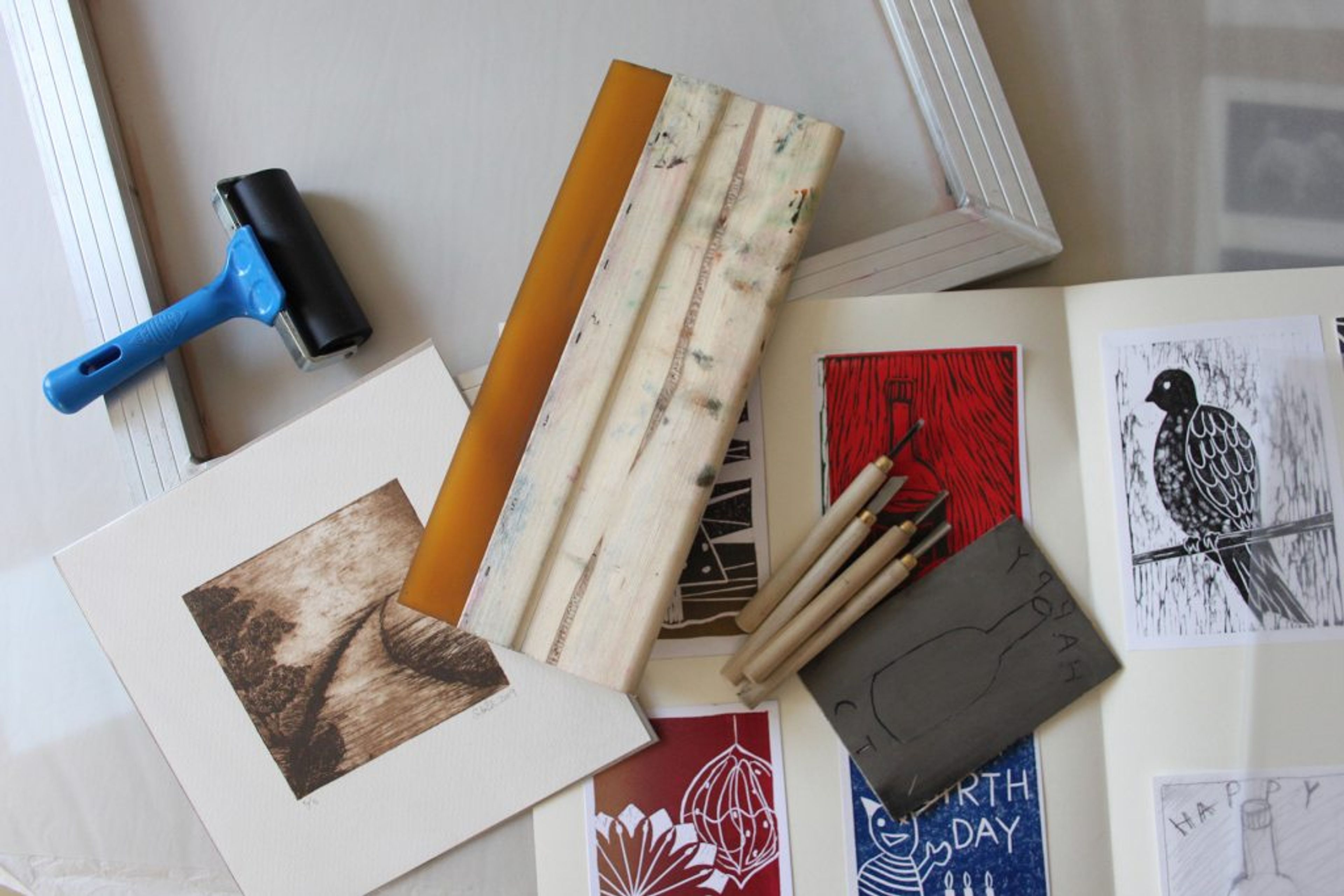 Follow On Print – Linocut | Leicester Print Workshop