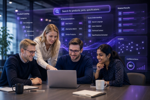 AI-Driven technical product search and recommendation engine 