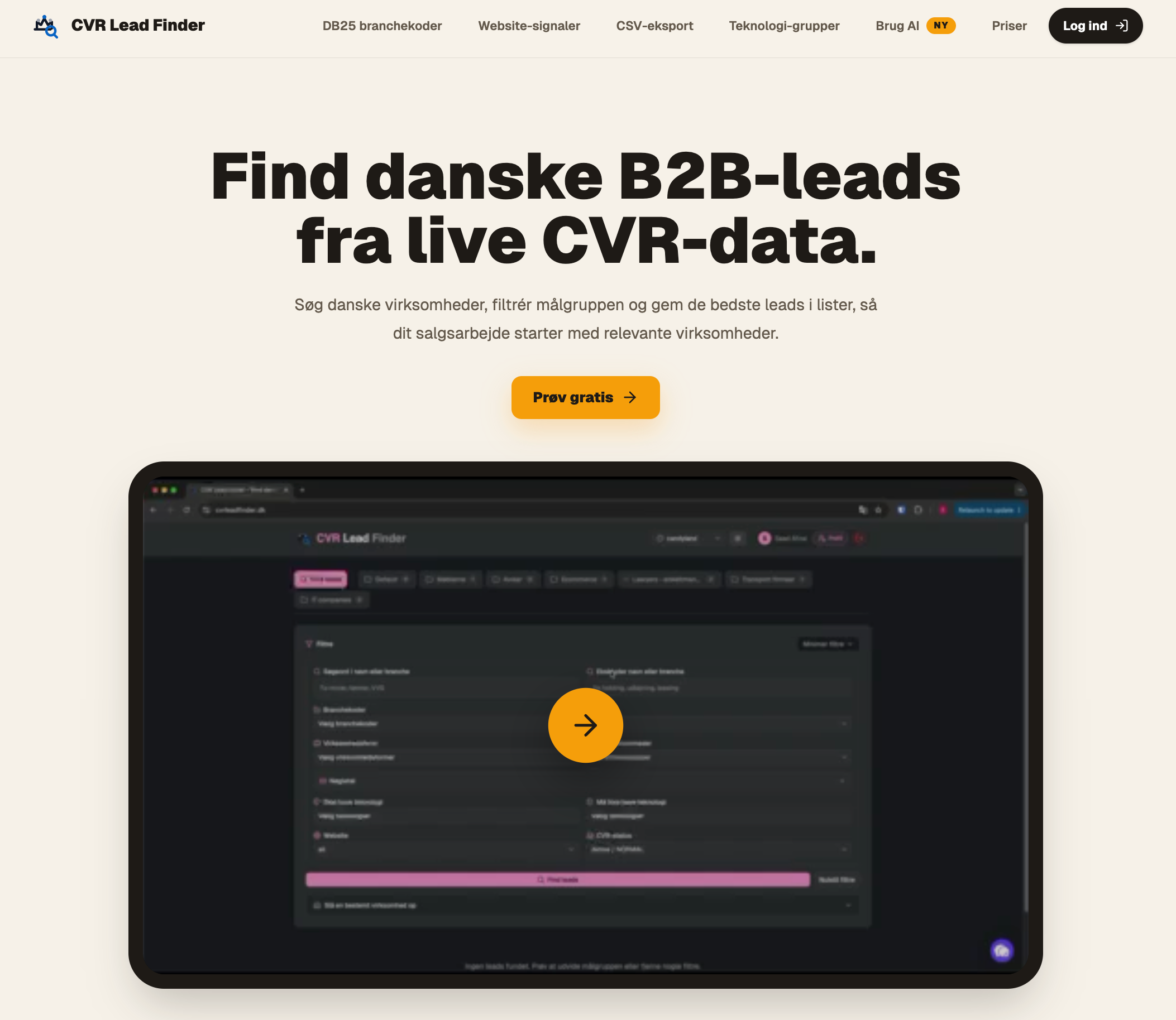 CVR leadfinder