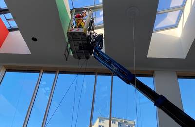 Internal Window Cleaning at Civic Building in Greenock