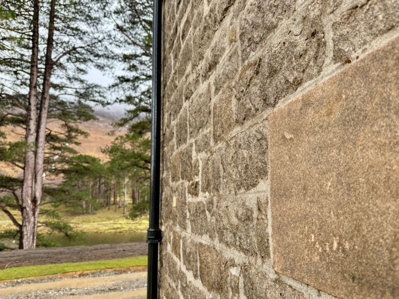 External Stonework Cleaned in the West Coast of Scotland