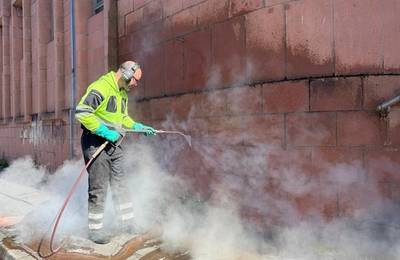 Graffiti Removal from commercial premises in Inverness