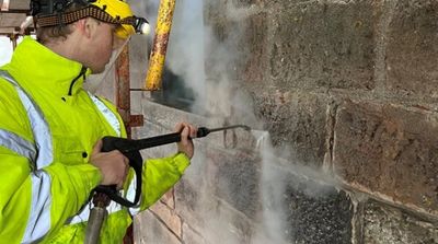 Historic stone cleaning in the Scottish Highlands