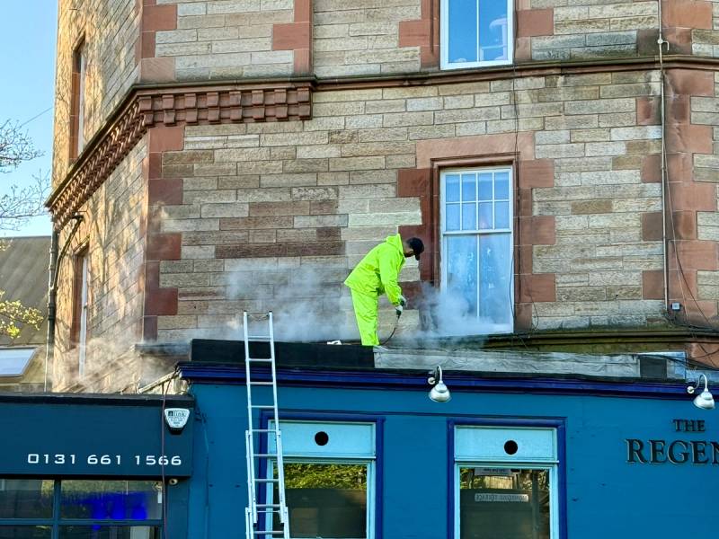 Removal of Inaccessible Graffiti in Edinburgh City Centre