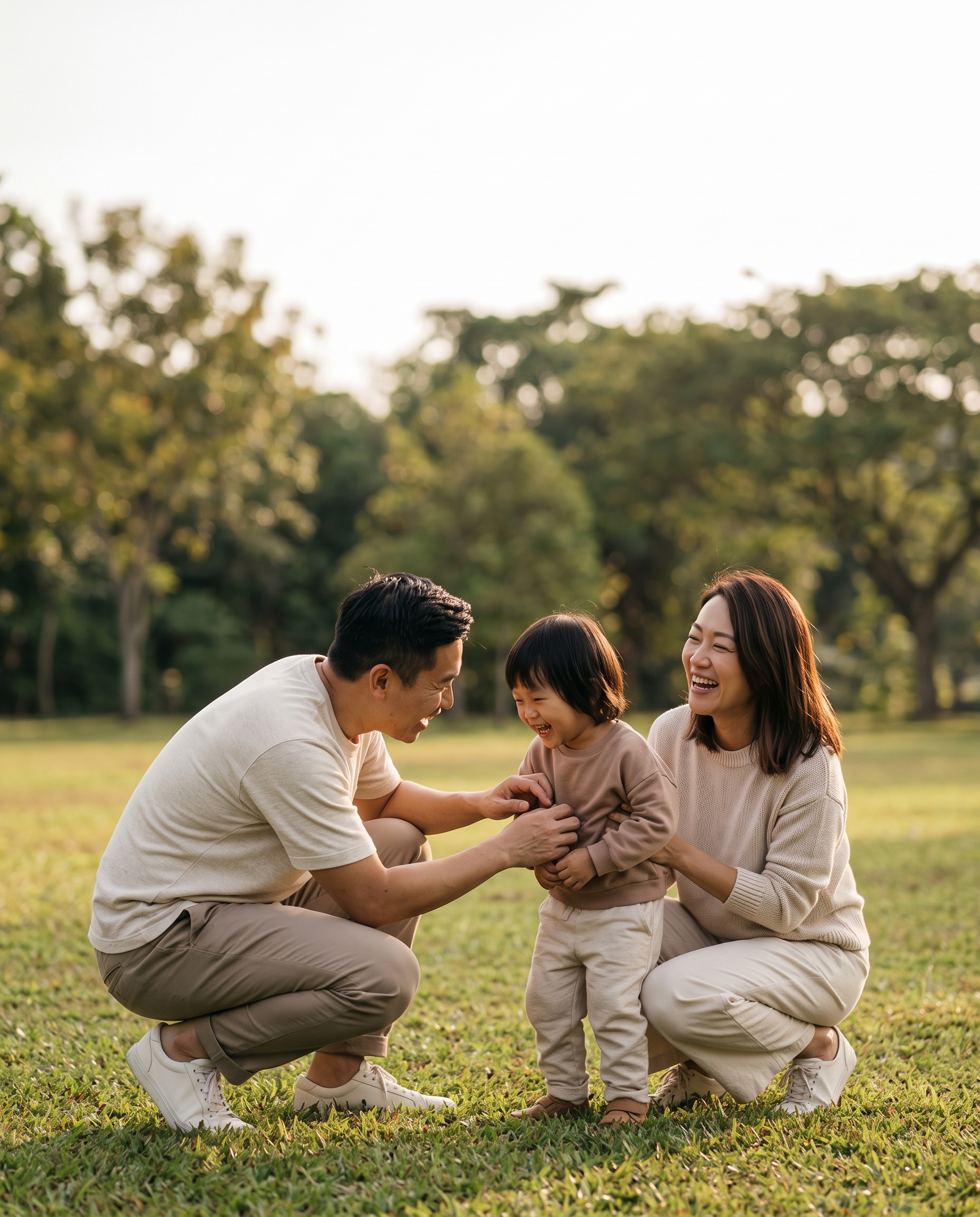 Family enjoying time together outdoors