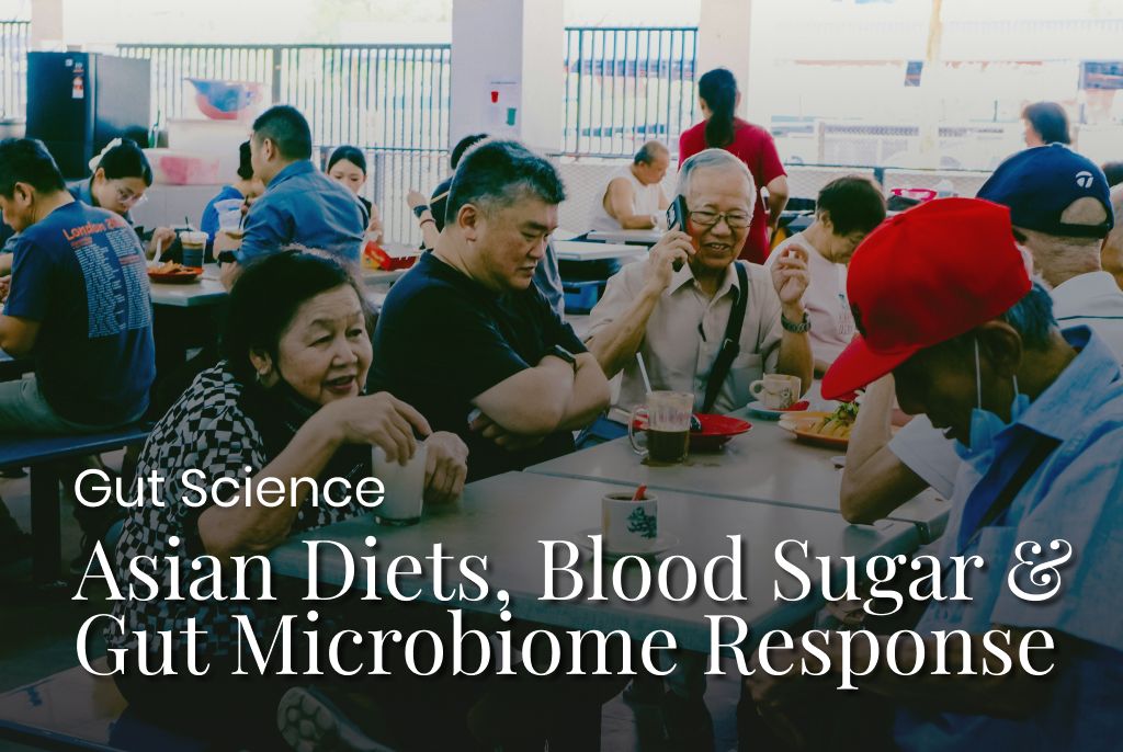 Post-prandial glycemic and gut microbiome responses to nutritionally varied Asian diets