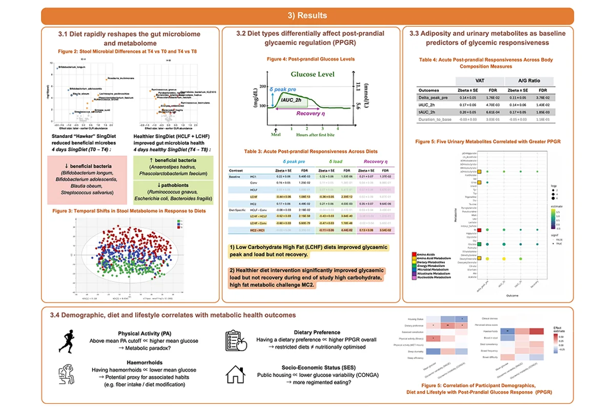 Determinants of Post-prandial Glycemic and Gut Microbiome Responses 