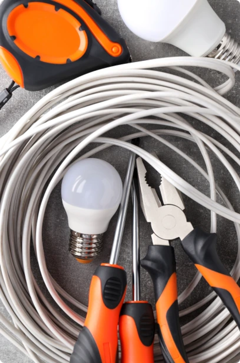 A Hall Electrical electrician at work