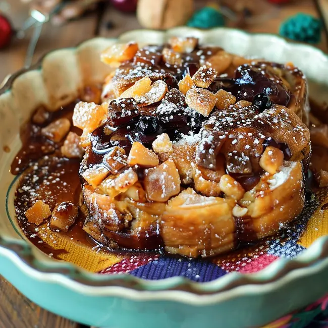 Capirotada is a traditional dessert bread pudding made during Lent.
