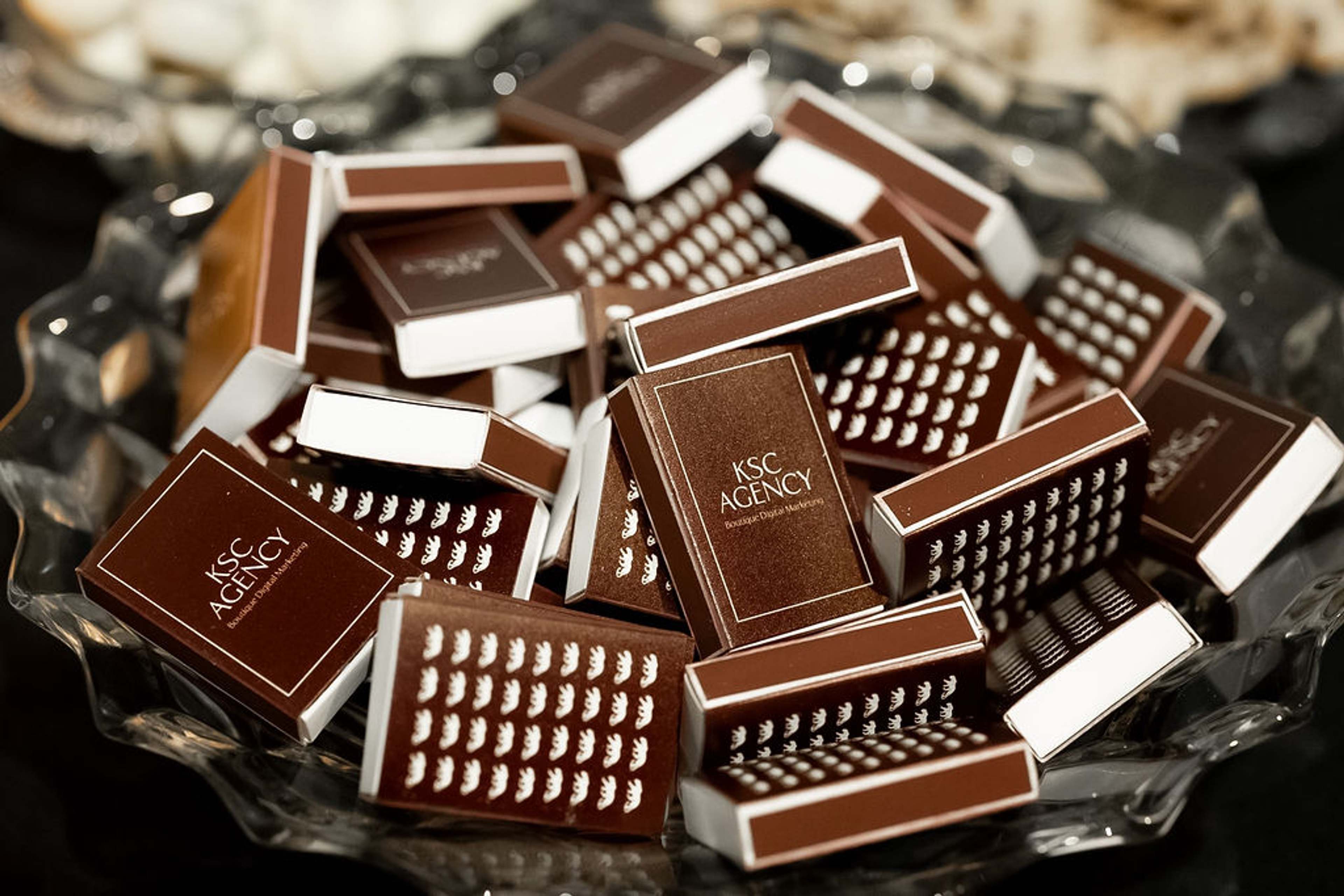 Bowl of chocolates branded for KSC Agency