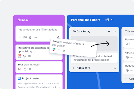 Screenshot of Trello
