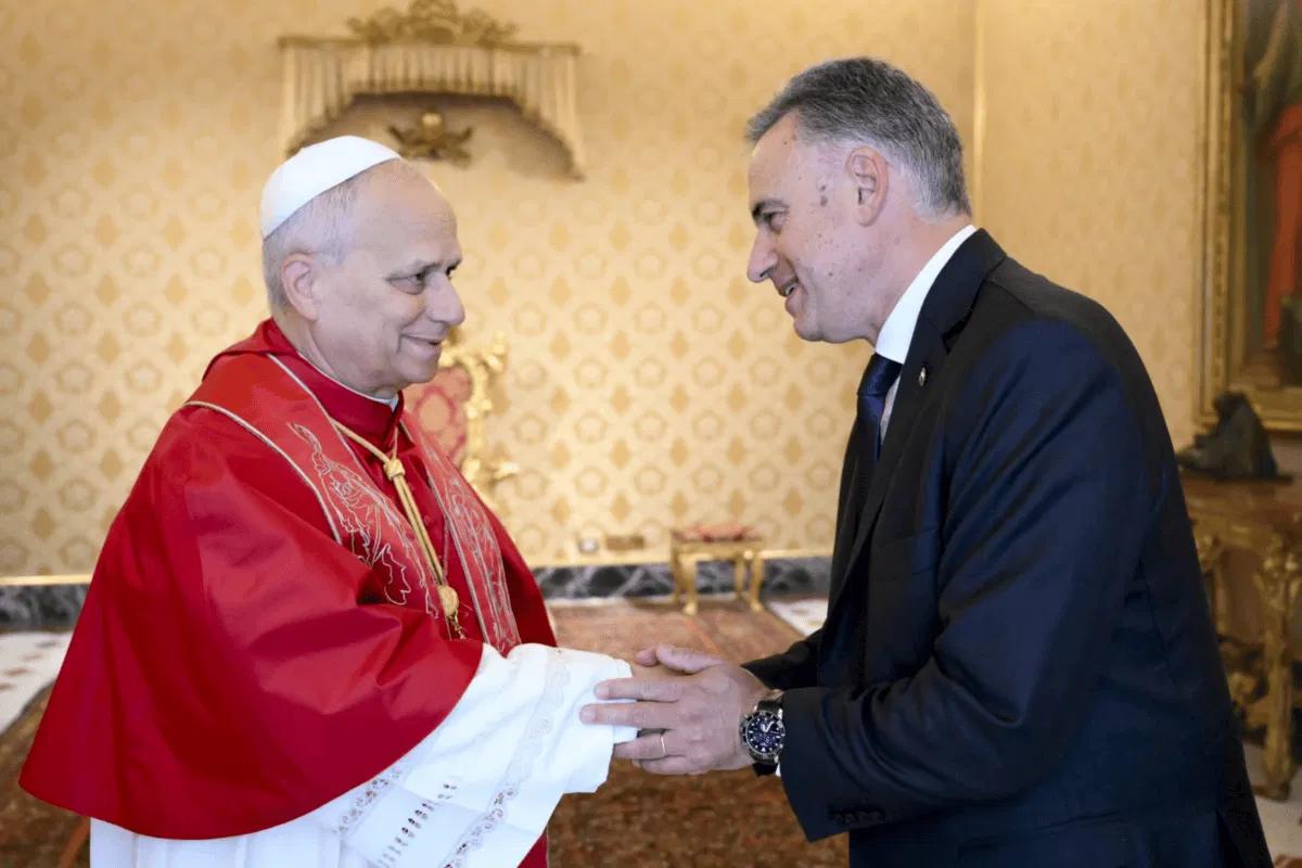León XIV con Yamandú Orsi