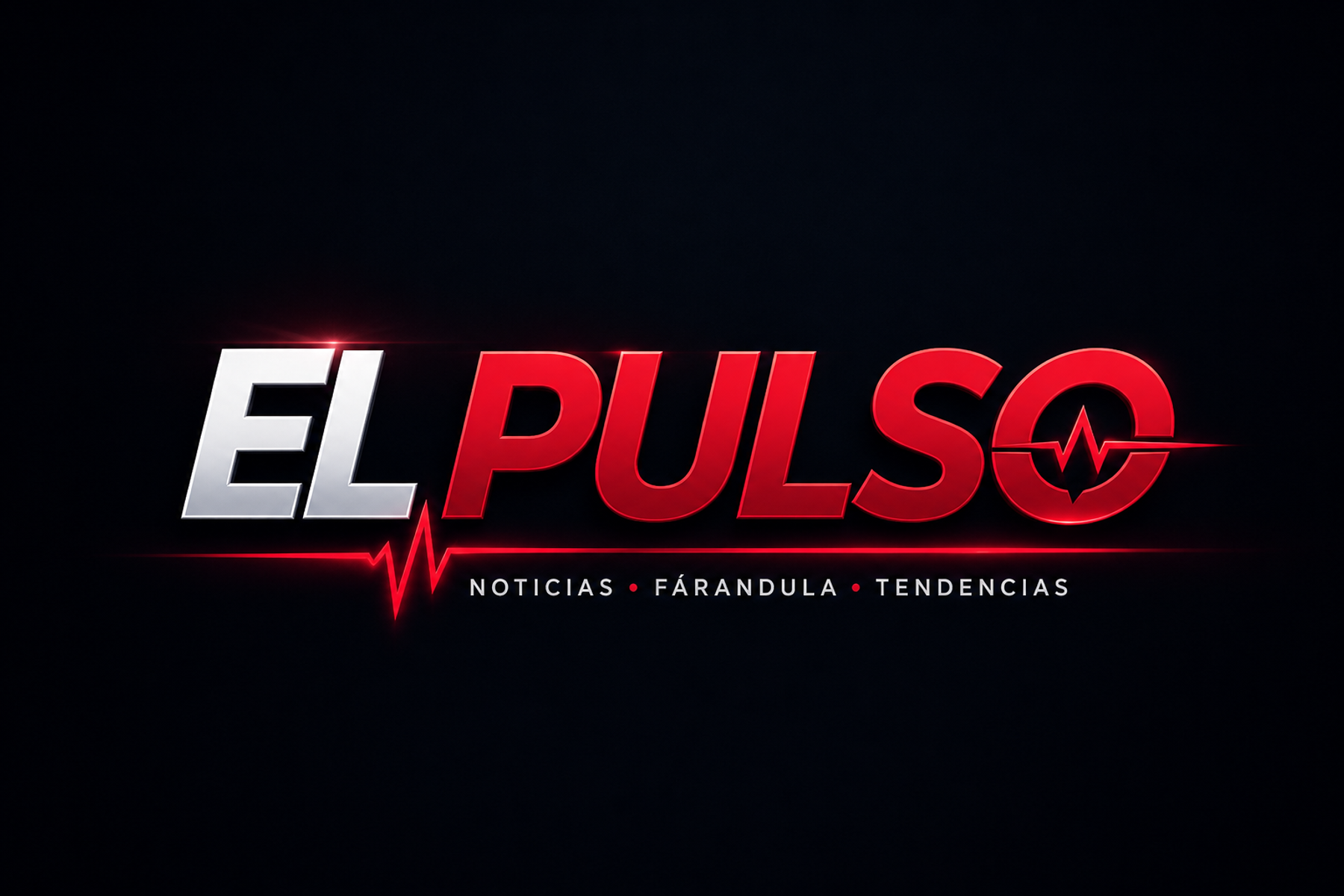 Logotipo de El Pulso sobre un fondo oscuro