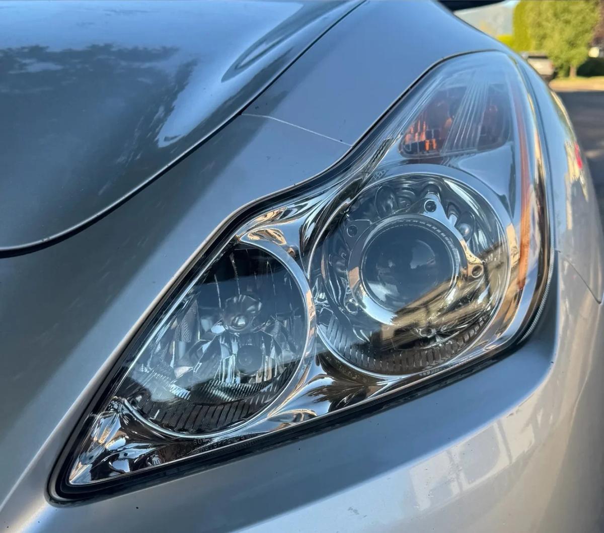 Headlight restoration car — after repair