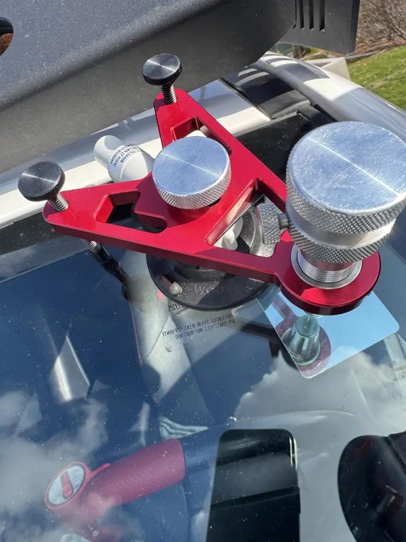 Windshield repair tool close up — RapidChip Mobile Repair
