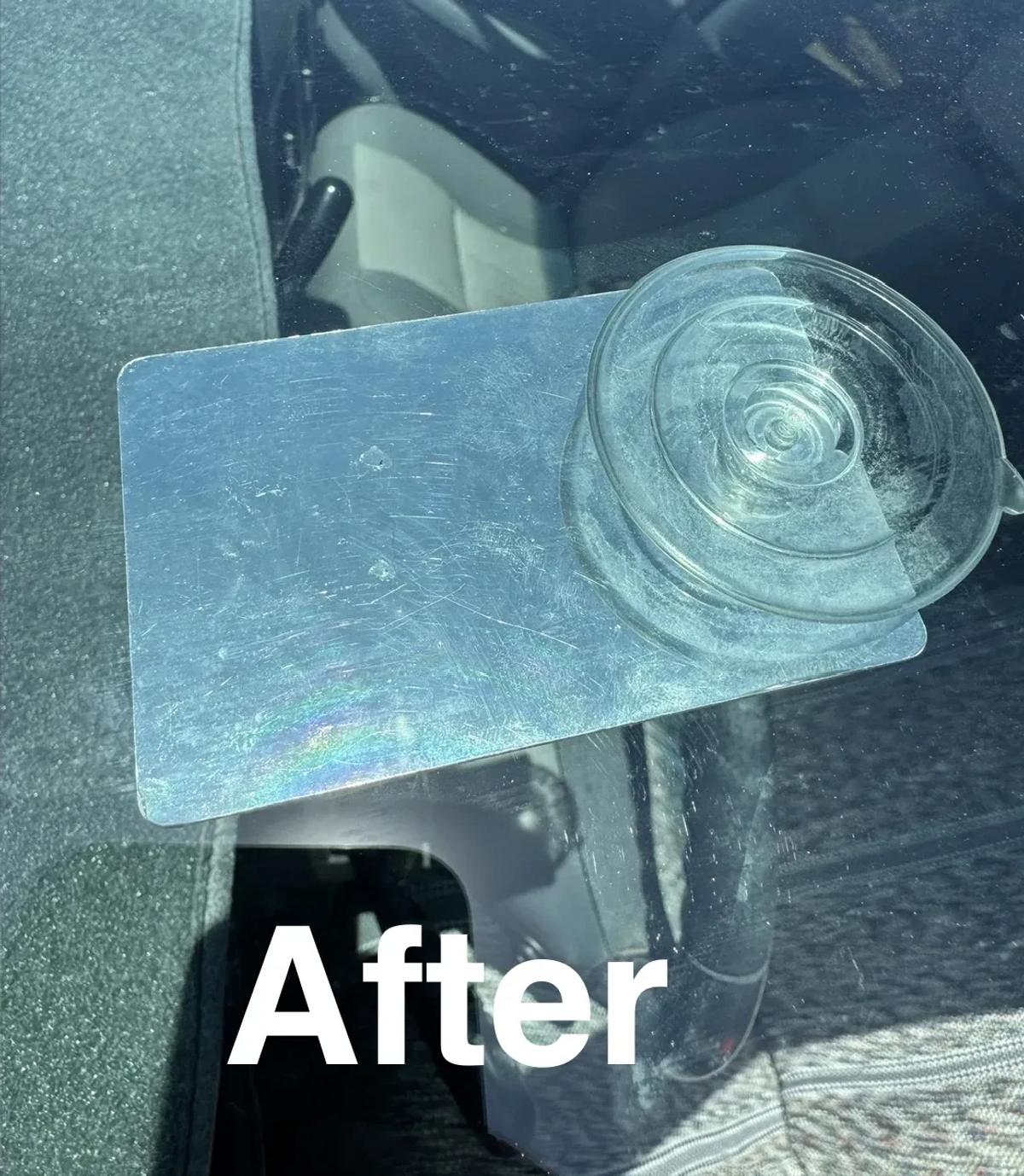 Windshield chip repair south weber — after repair