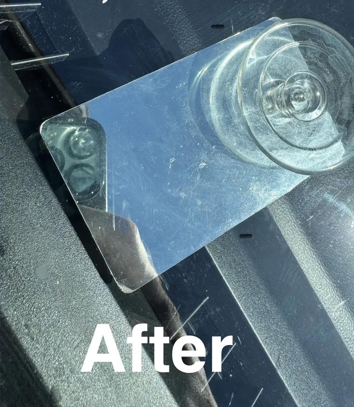 Windshield chip repair west point — after repair