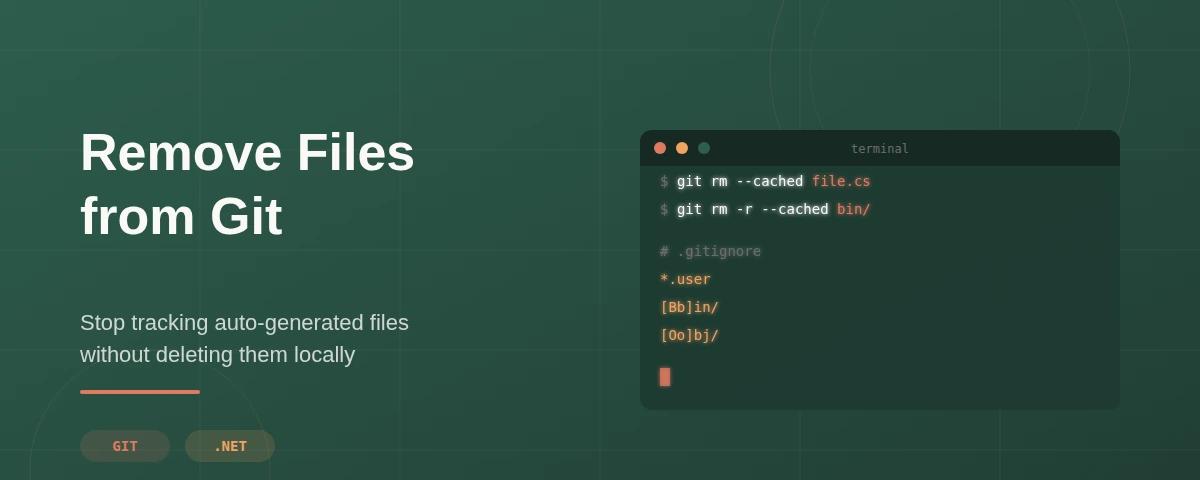 How to Remove Committed Files from a Git Repository