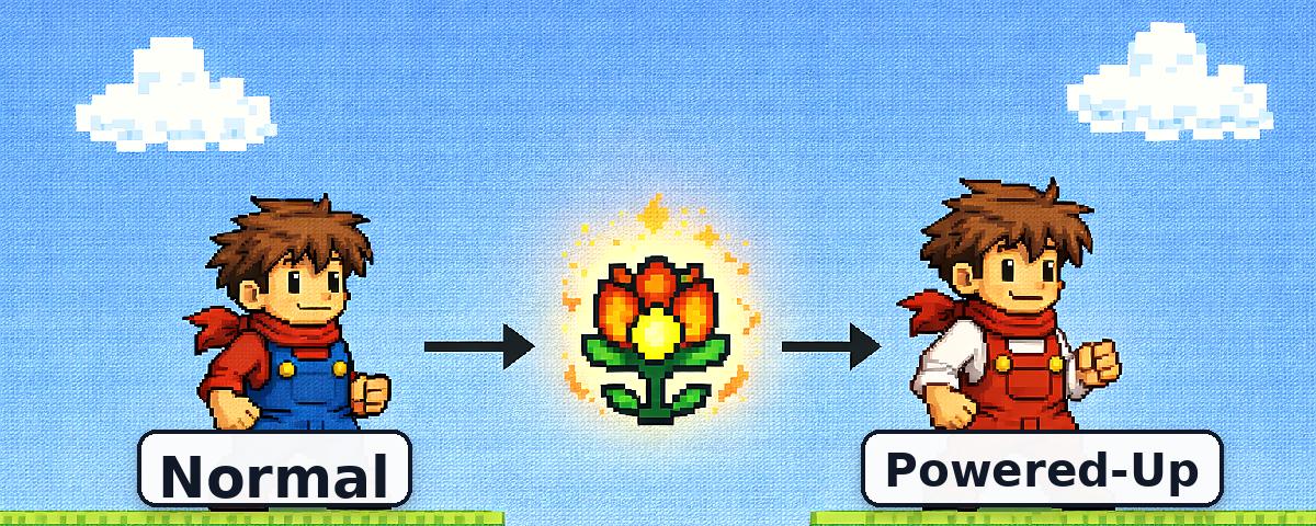 The State Pattern:  How to power-up our status