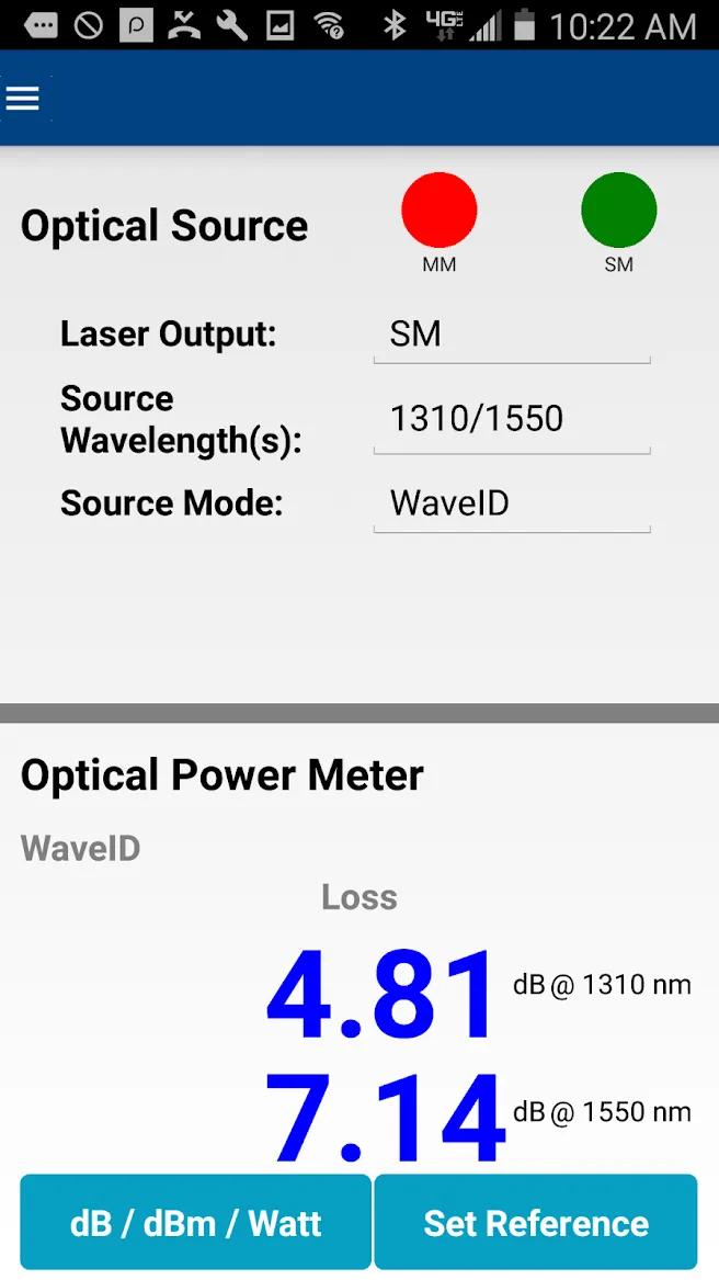 Linkmap OTDR screenshot