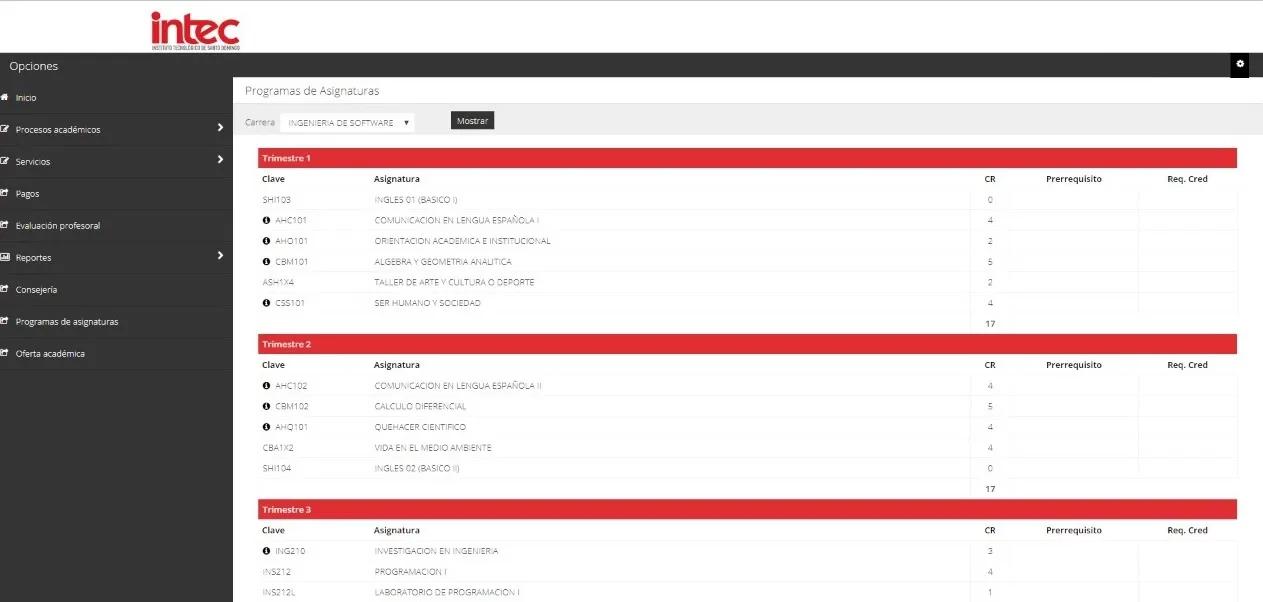 Academic System screenshot