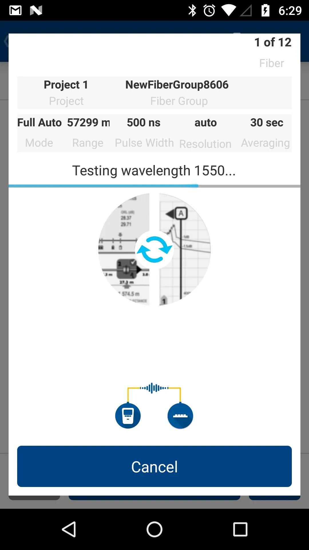 Linkmap OTDR screenshot