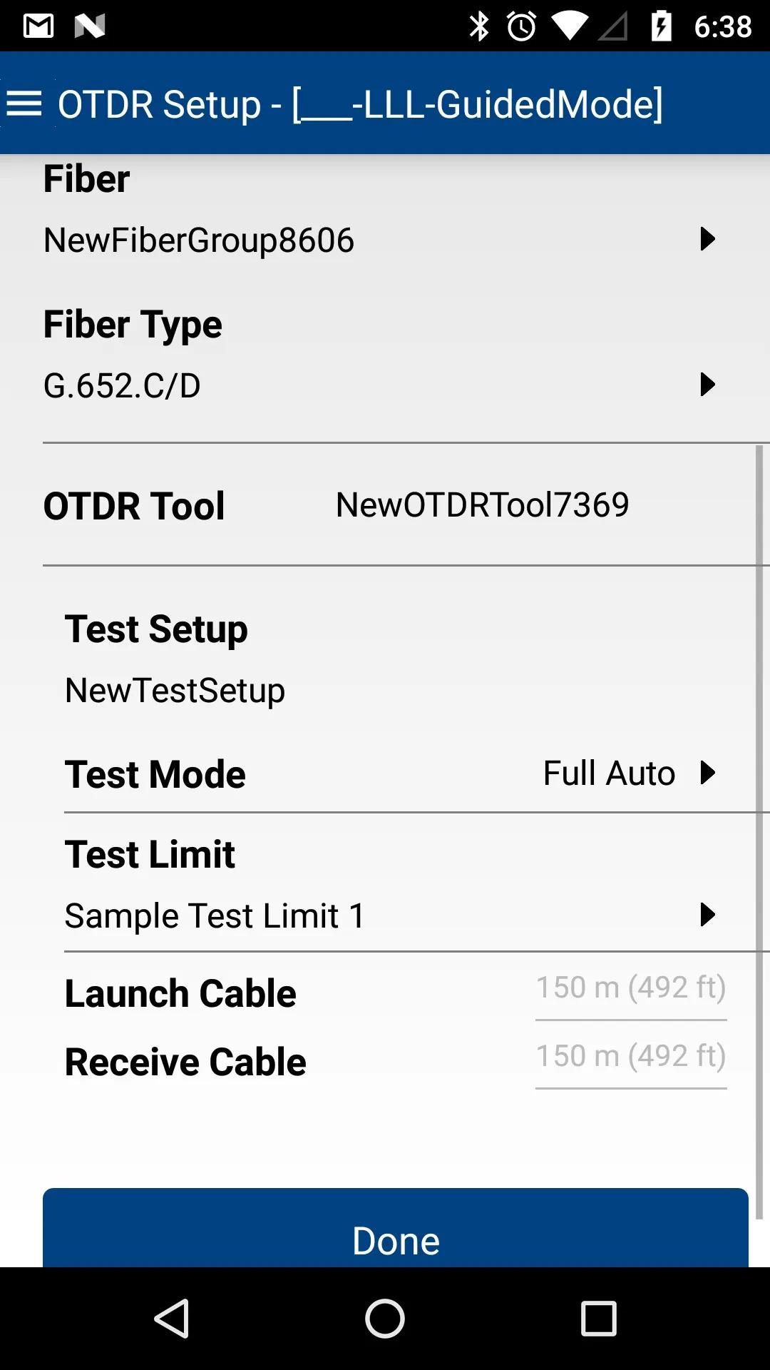 Linkmap OTDR screenshot
