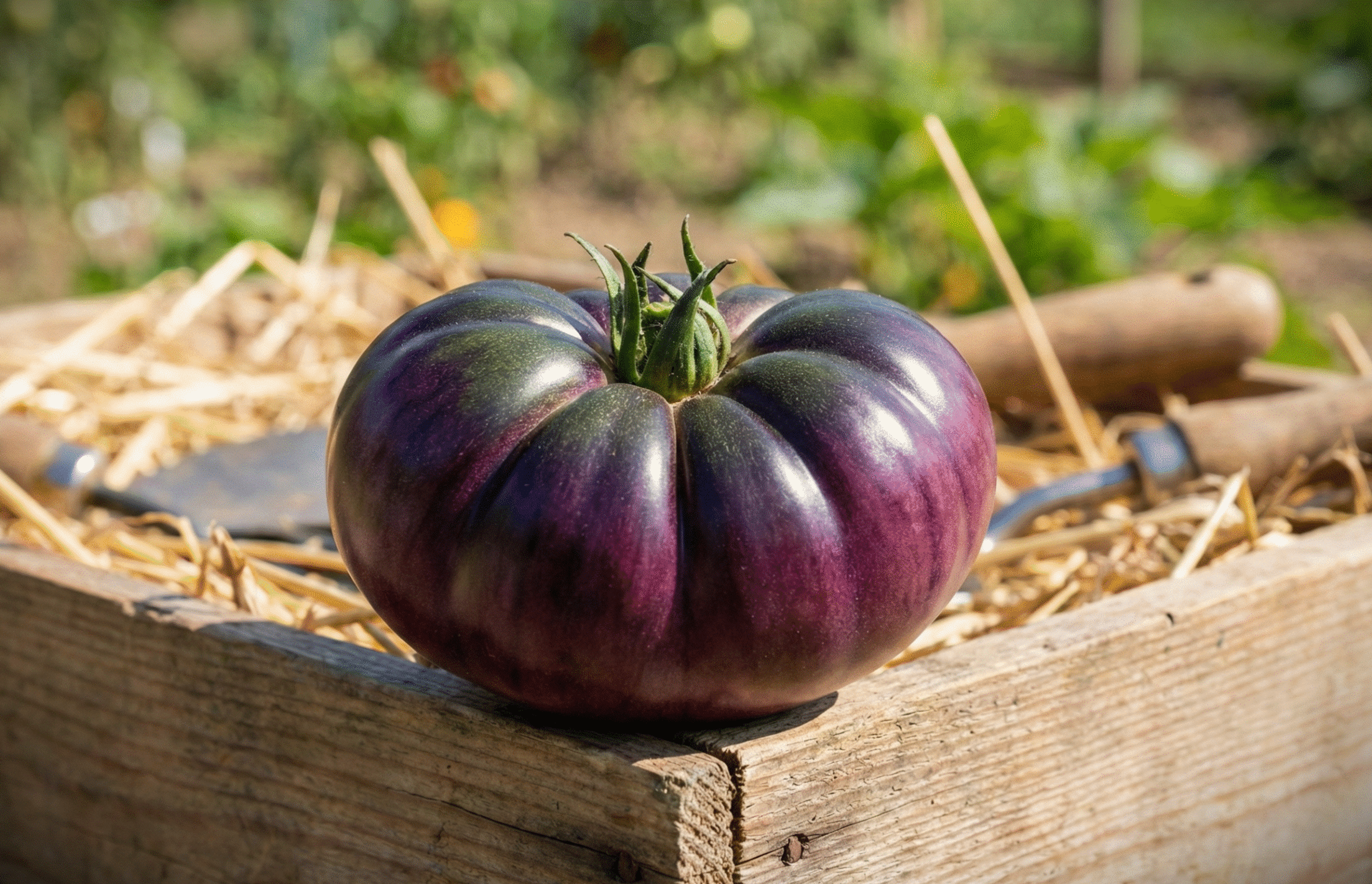 Purple Calabash - Svenskodlade tomatfrön från Svenska Frön