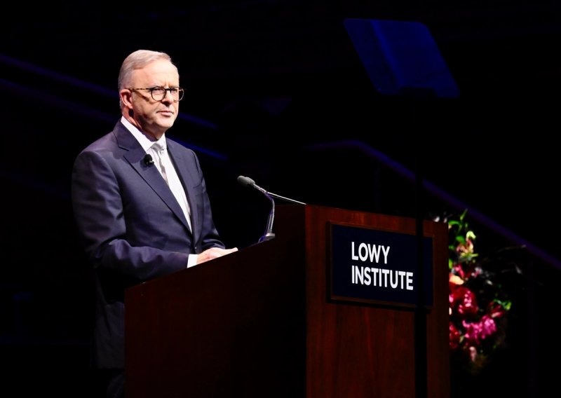 Australia's Prime Minister delivering the 2023 Lowy Lecture