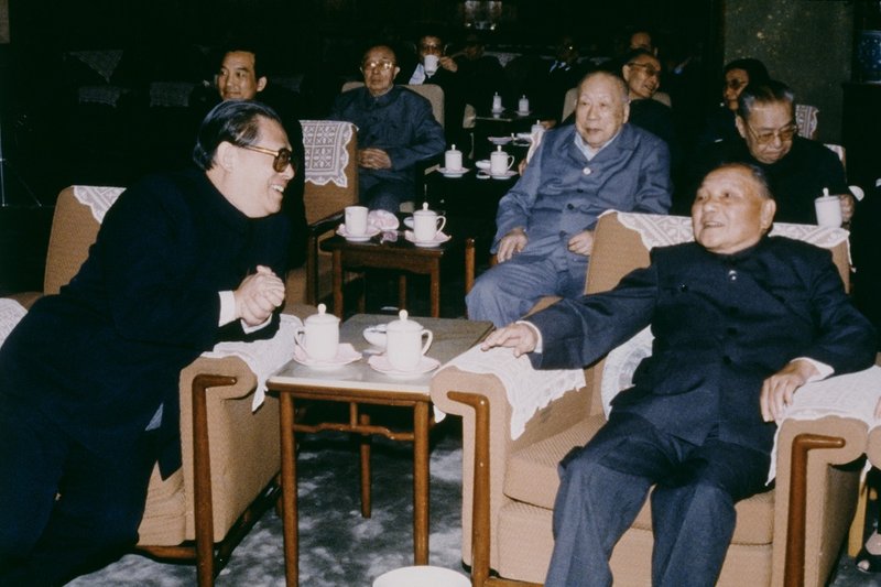 General Secretary of the Central Committee of the Communist Party of China, Jiang Zemin and Chairman of the Central Military Commission, Deng Xiaoping