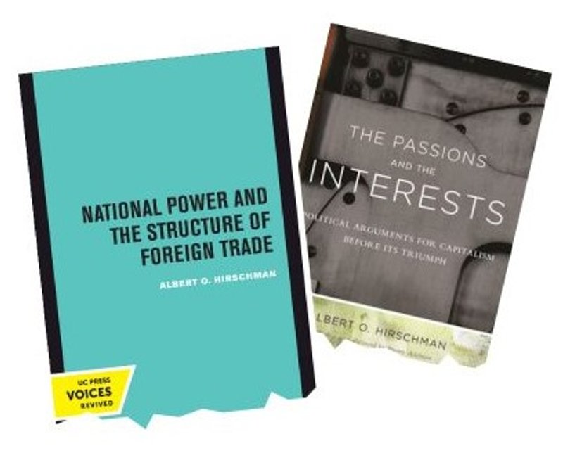 Covers of the two Hirschman book