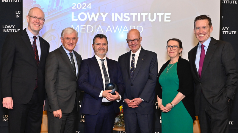 2024 Lowy Institute Media Award winner Ben Packham from The Australian