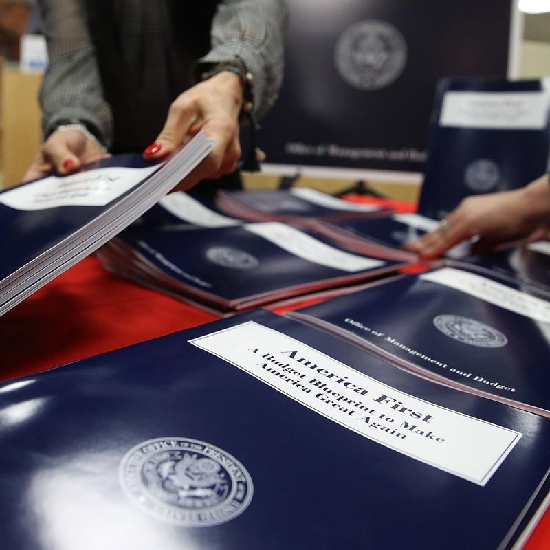 Trump’s Budget Blueprint to Make America Great Again.  (Photo by Mark Wilson/Getty Images)