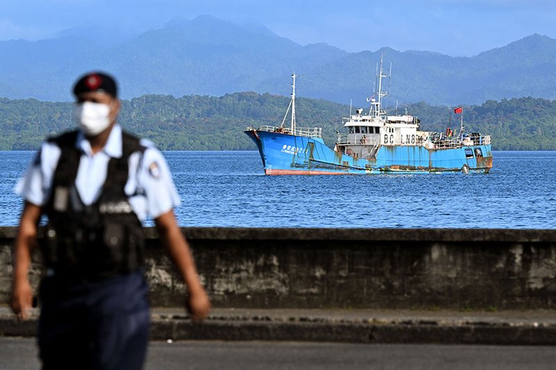 Distant-water fleets are the most frequent offenders of Illegal, unreported, and unregulated fishing in the Pacific Islands (William West/AFP via Getty Images)