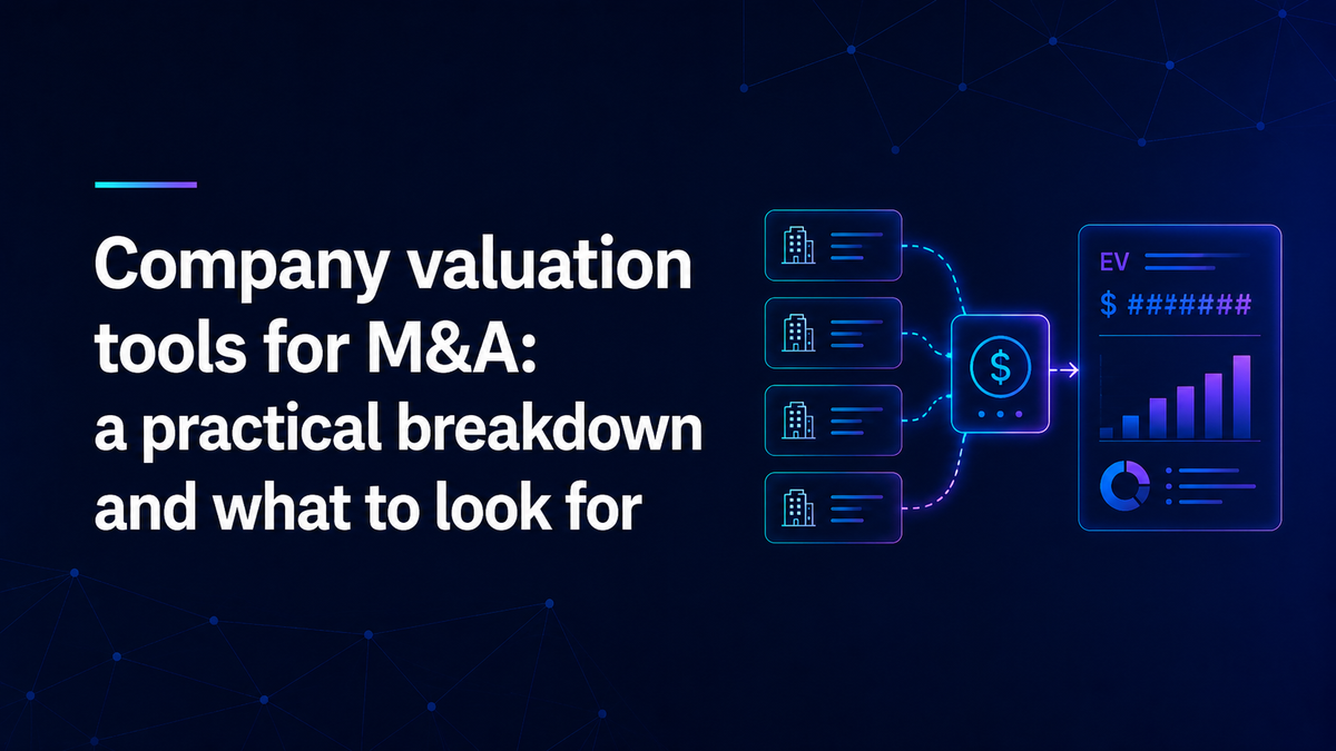 A practical guide to company valuation tools for M&A, private equity, and advisory. What multiples, peer selection, and audit-grade output mean in practice.