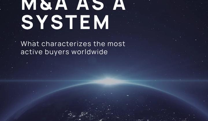Cover of M&A as a System, the StrategyBridgeAI Industry Report
