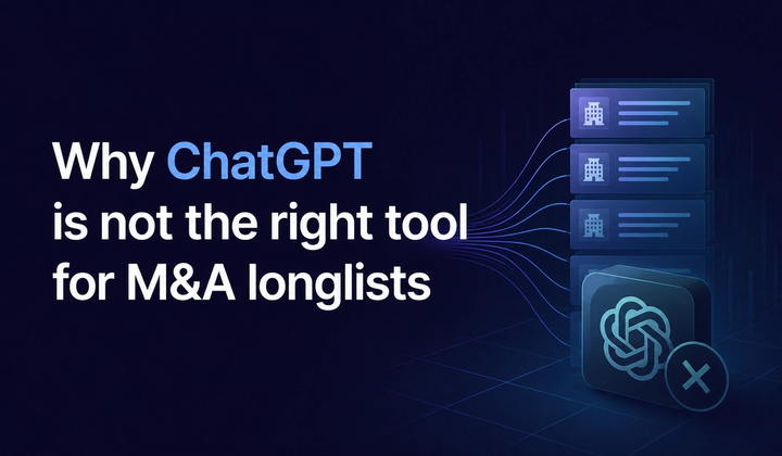 Longlist tools in M&A