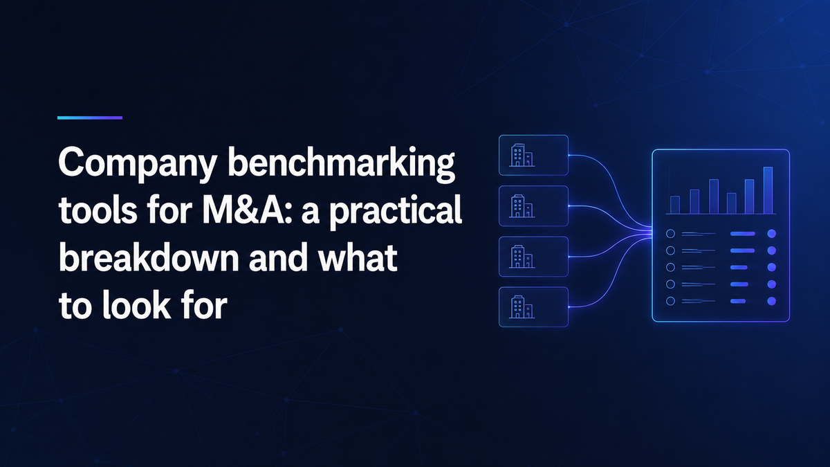 Benchmarking tools for M&A: what matters in practice