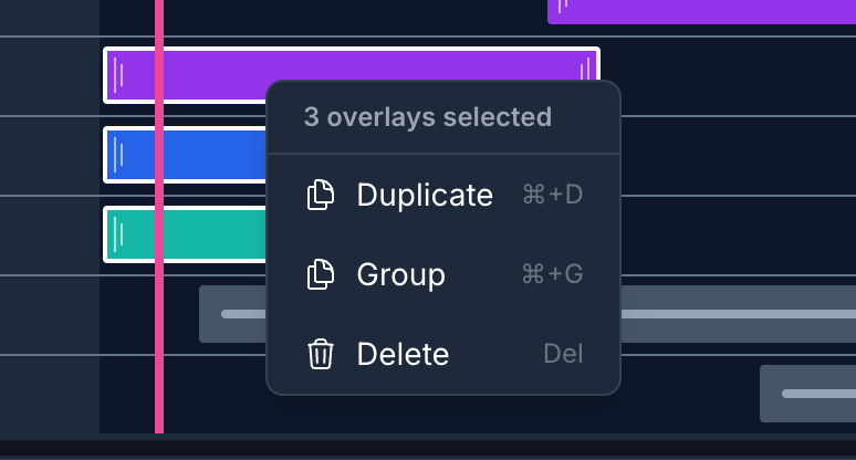 Overlay Groups & Timeline Improvements