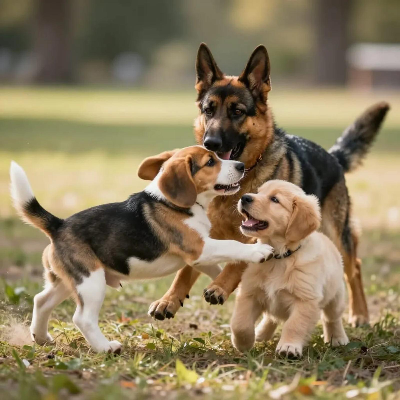a-beagle-german-shepherd-and-golden-retriever-puppy-all-play-fighting-each-other-realistic
