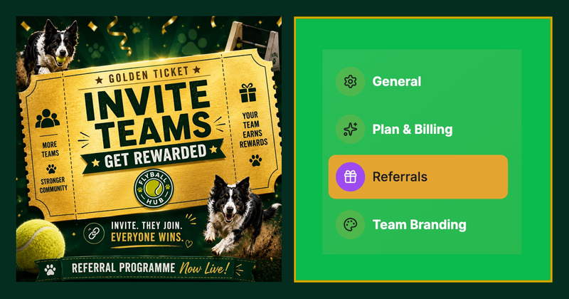 Flyball Hub referral rewards are live