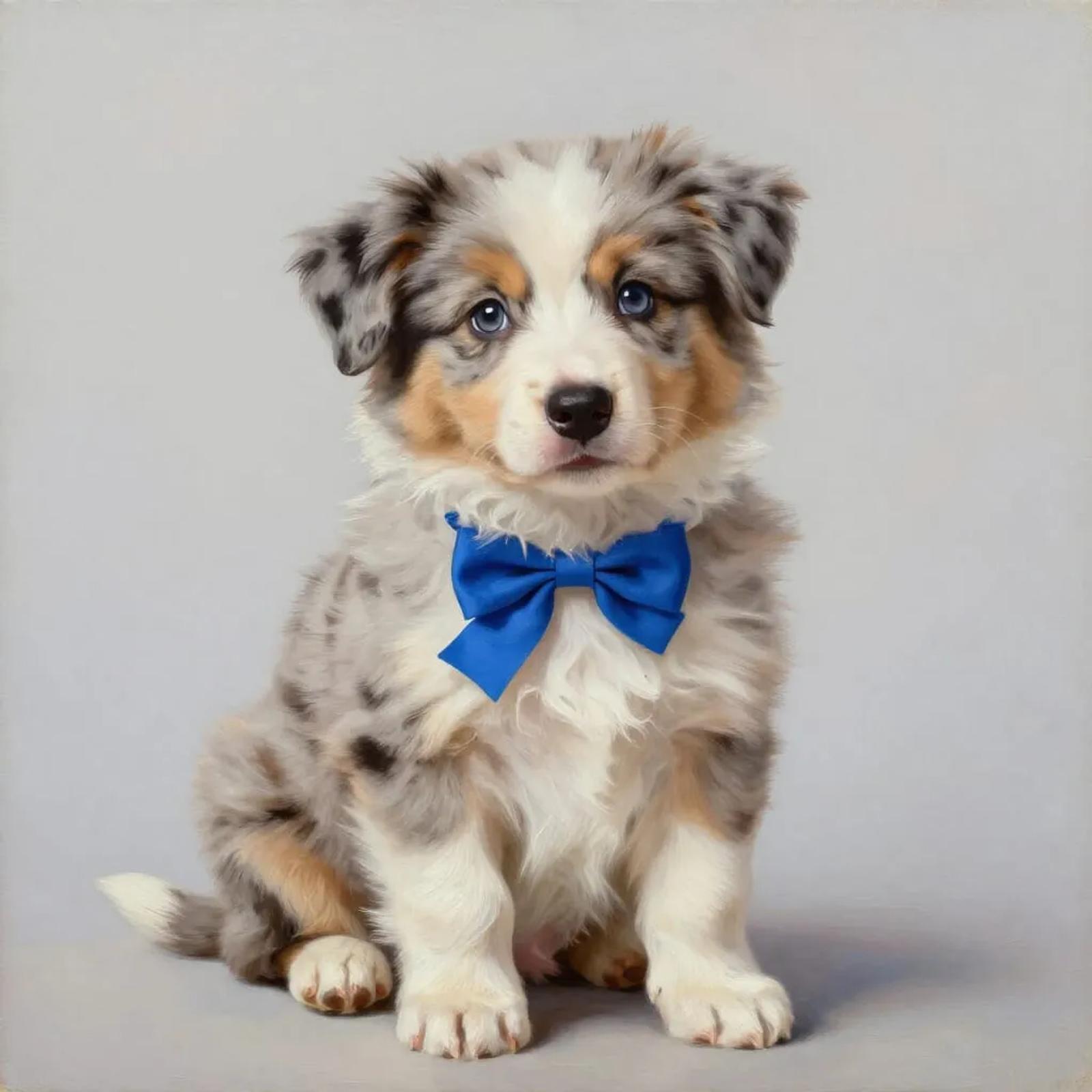 Cute border collie with Flyball Hub bowtie