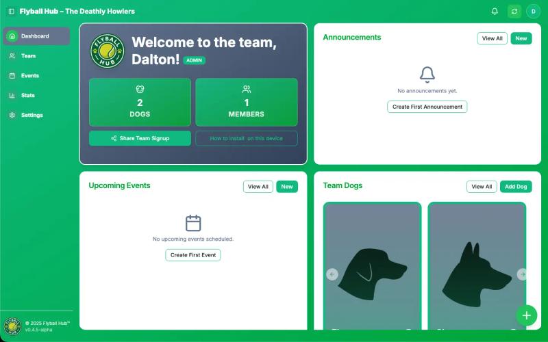 What is Flyball Hub? A simple, modern home for your flyball team