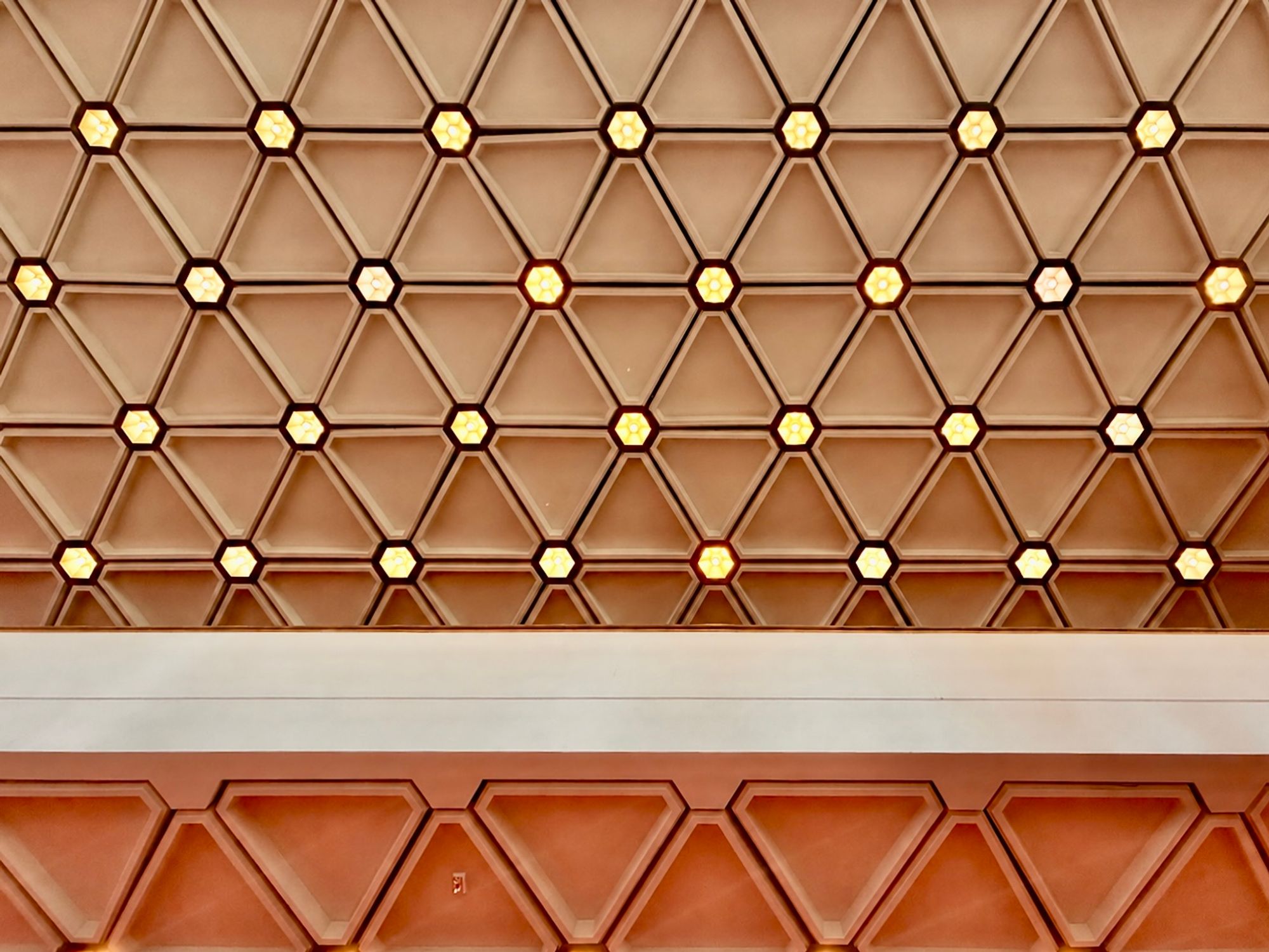 Ceiling, Southam Hall Foyer, National Arts Centre, Original 1969
Building.