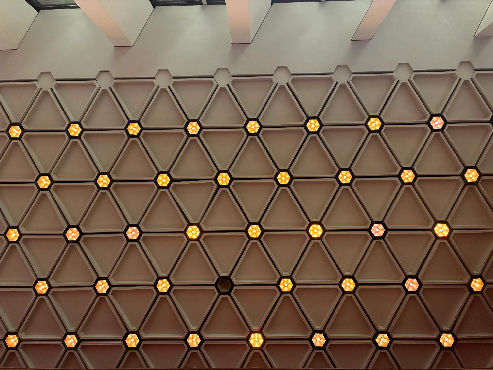 Ceiling, Southam Hall Foyer, National Arts Centre, Original 1969
Building.